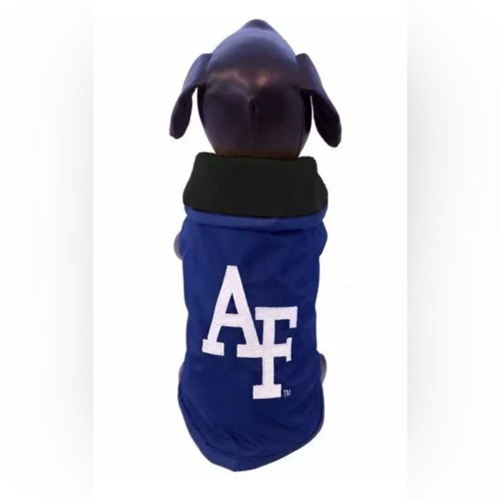 NWT [All Star Dogs] Air Force Fighting Falcons Outdoor Small Dog Fleece Coat XXS